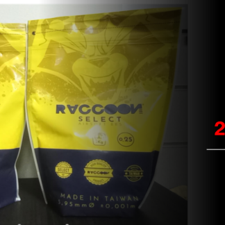 2 PAQUETES BBS 0.25 RACCOON SELECT 1 KG.