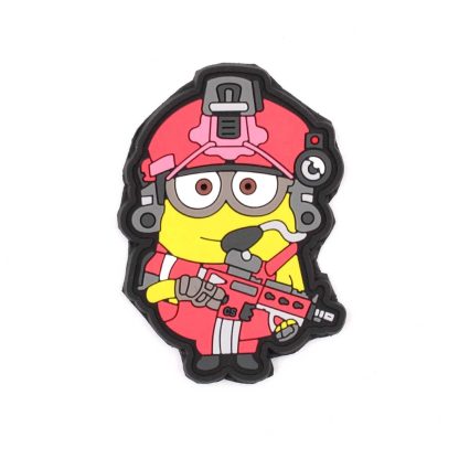 PARCHE IMMORTAL PVC 3D MINION TACTICO ROSA